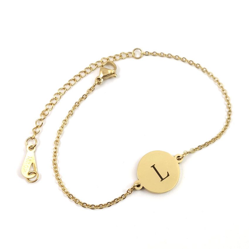 Fashion Round 26 English Letters Bracelet