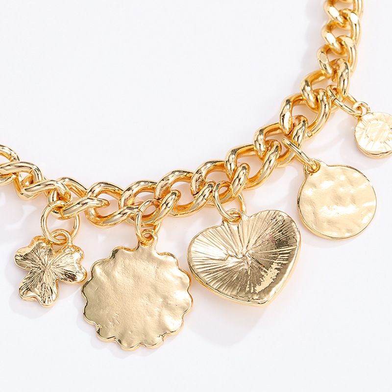 Women's Jewelry Alloy gold-plated oil drop enamel craftsmanship diamonds multi-row stacking bracelet Charms Charms Hand Charms