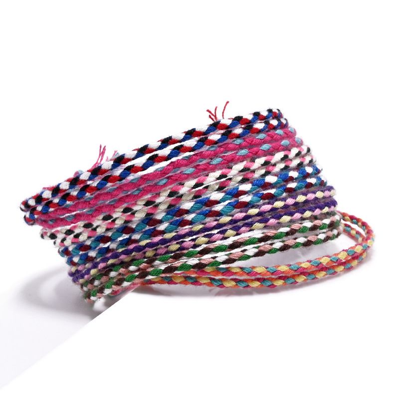 Color Woven Cotton Comfortable Hand Bracelet