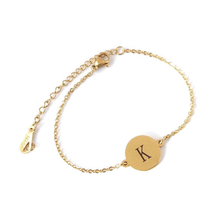 Fashion Round 26 English Letters Bracelet