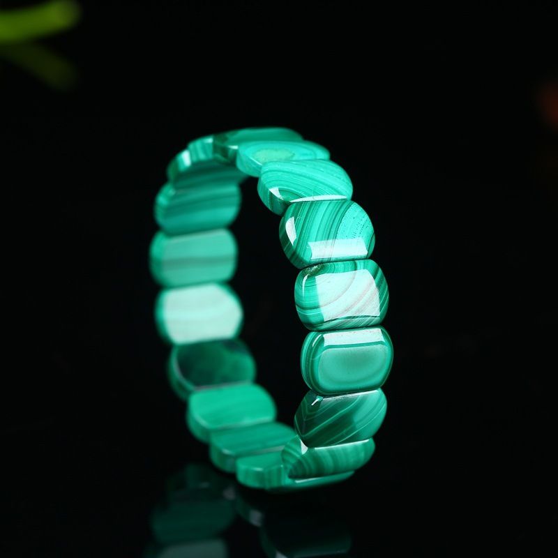 Malachite Bracelet Small Women's Clear Texture