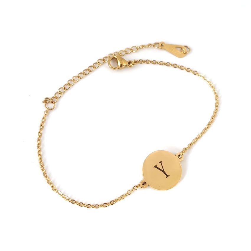 Fashion Round 26 English Letters Bracelet