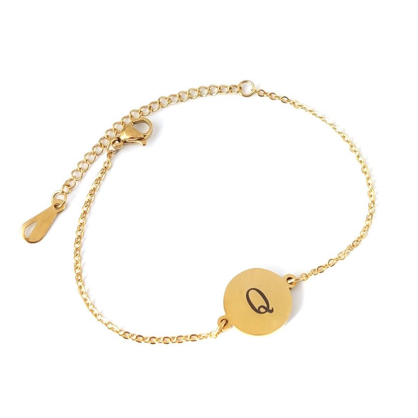 Fashion Round 26 English Letters Bracelet