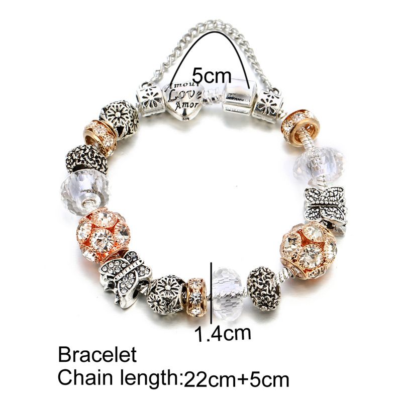 Flower Butterfly Diy Fashion Jewelry Bracelet