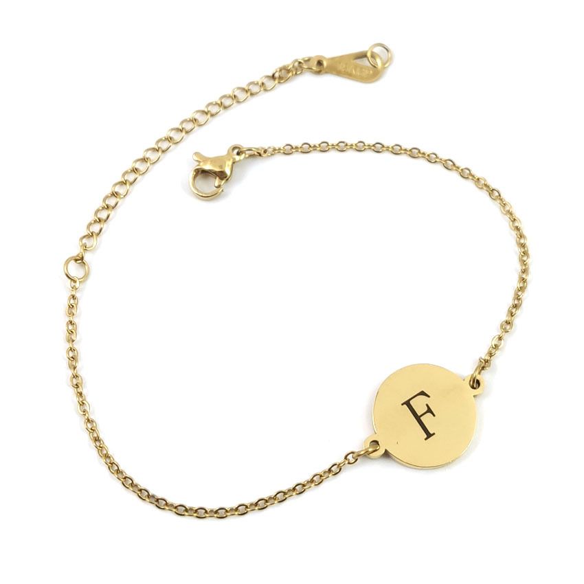 Fashion Round 26 English Letters Bracelet