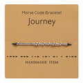 Morse Code Bracelet Braided Adjustable