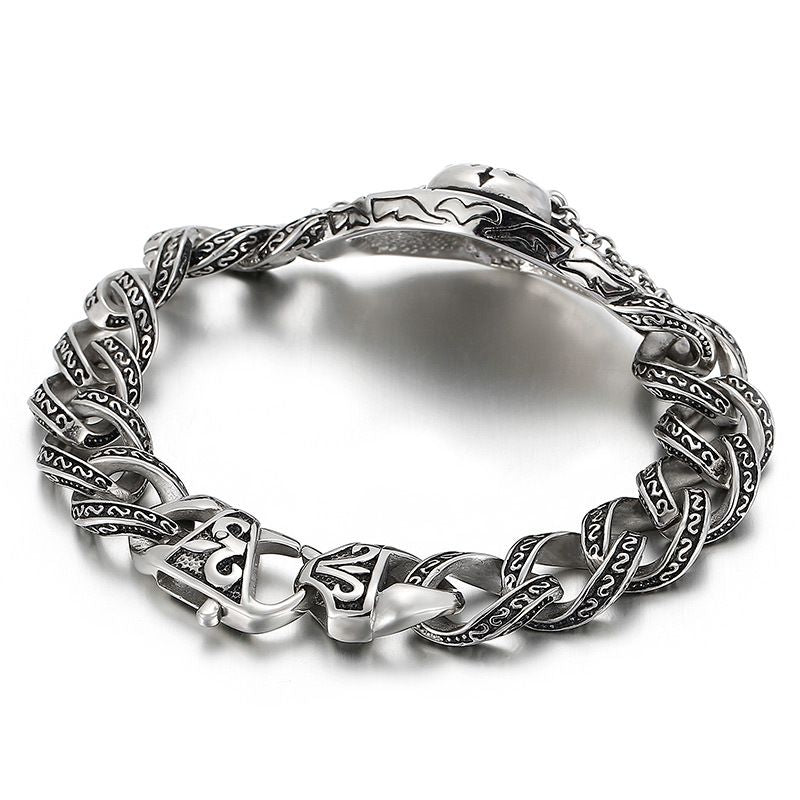 Jewelry Retro Old Creative Personality Stainless Steel Bracelet