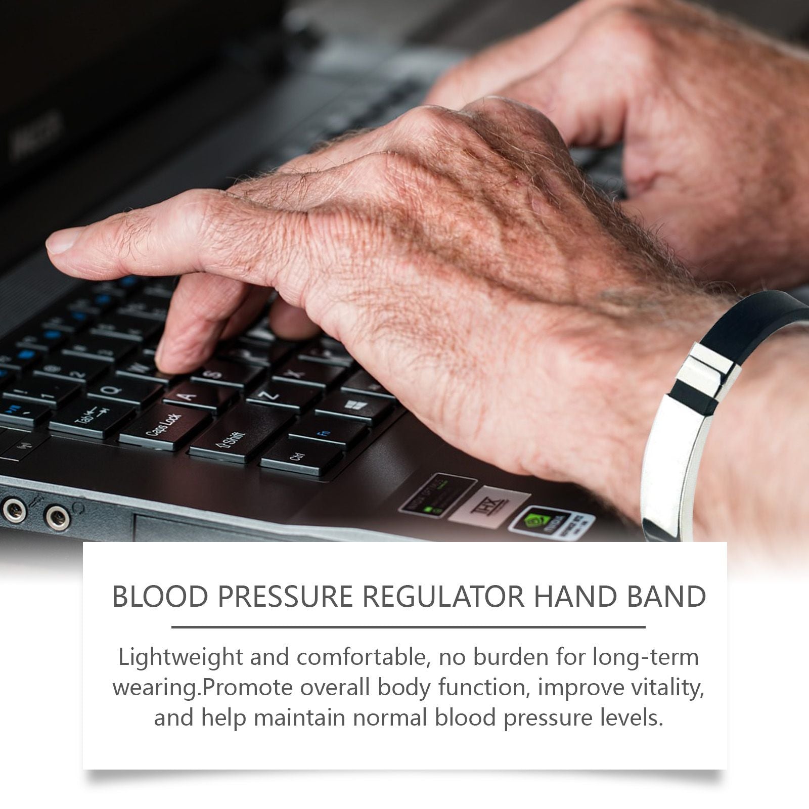 Houkea Fashion Decorative Bracelet Fashion Circulation Portable Unisex Care Hand Decorative Bracelet