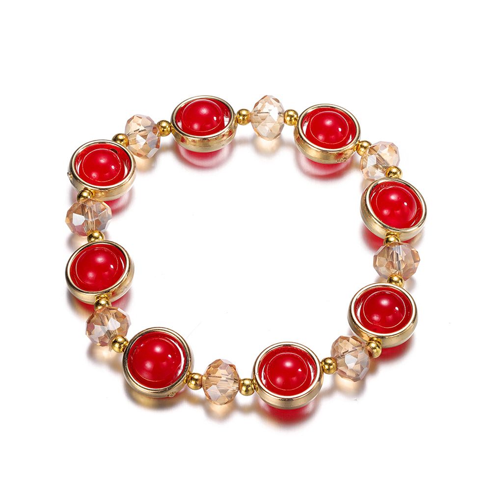 Gradient Crystal Glass Children's Bracelet