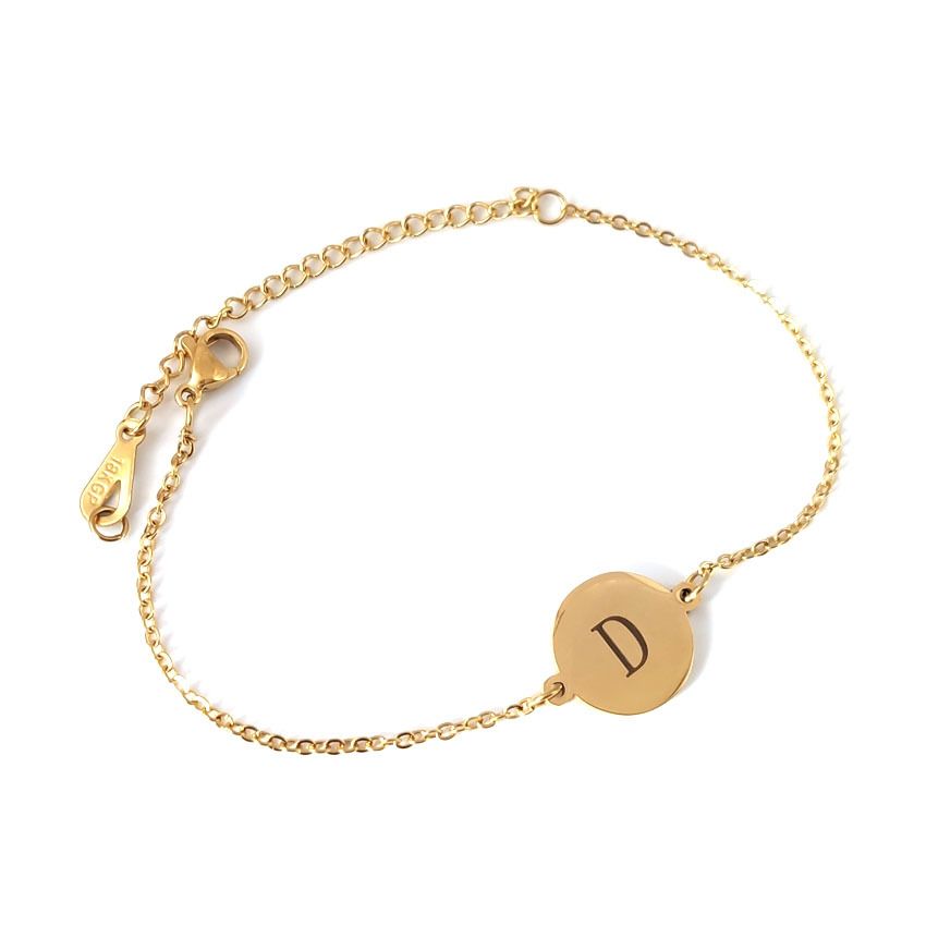Fashion Round 26 English Letters Bracelet