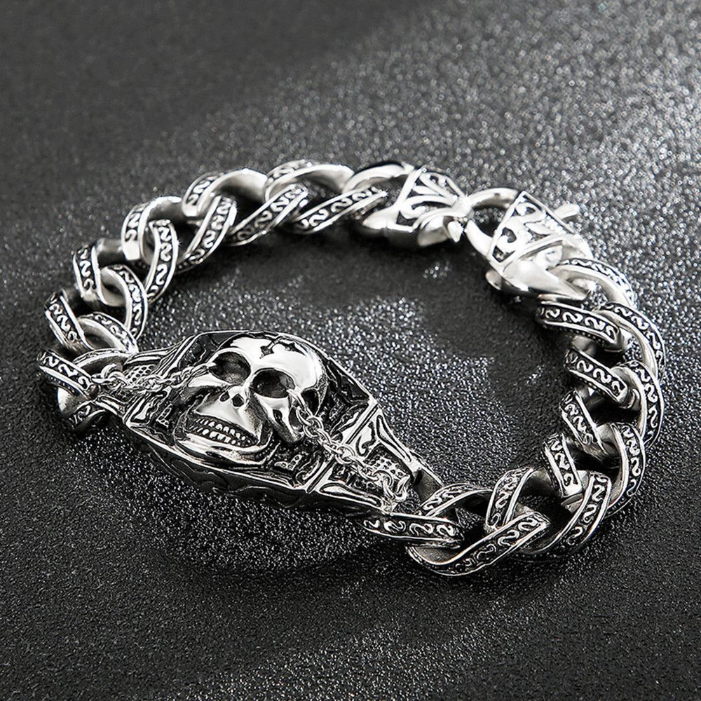 Jewelry Retro Old Creative Personality Stainless Steel Bracelet