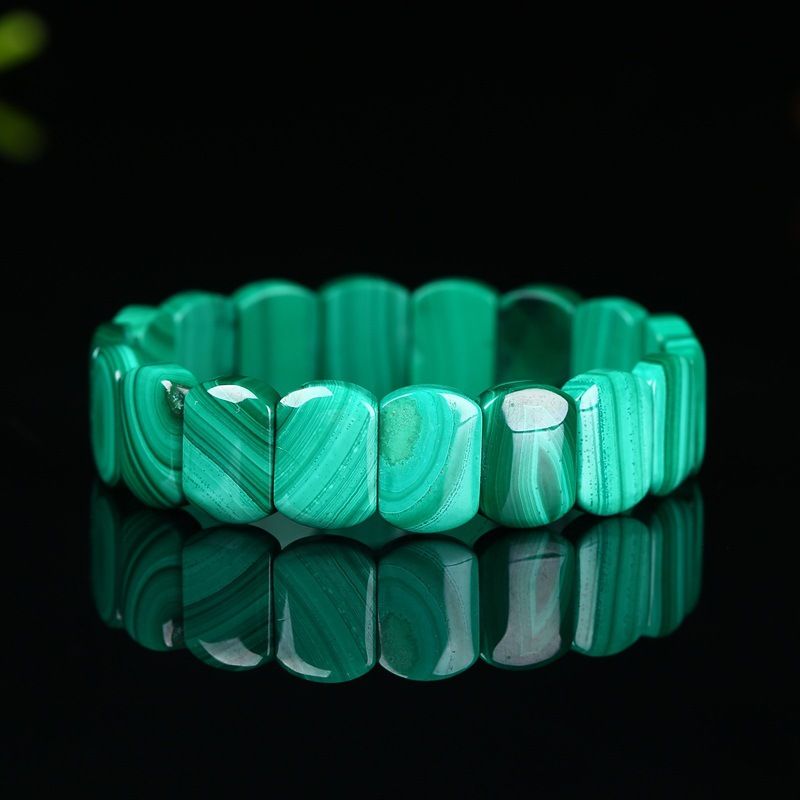 Malachite Bracelet Small Women's Clear Texture
