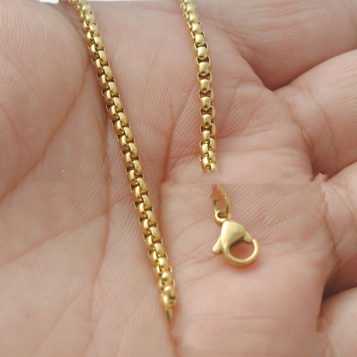 Men's And Women's Stainless Steel Plating Gold Square Pearl Bracelet