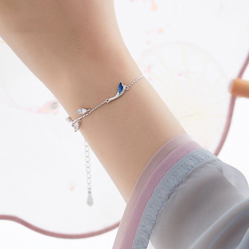 Women's Sterling Silver Bracelet With Simple Personality