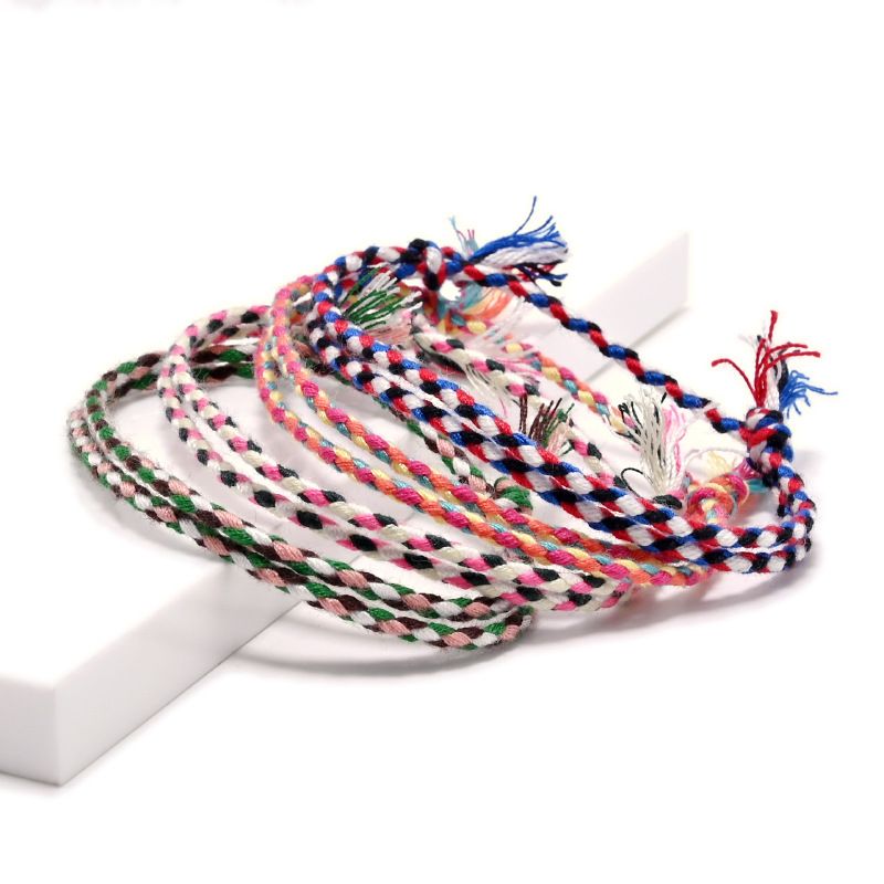 Color Woven Cotton Comfortable Hand Bracelet