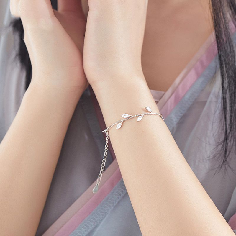 Women's Sterling Silver Bracelet With Simple Personality