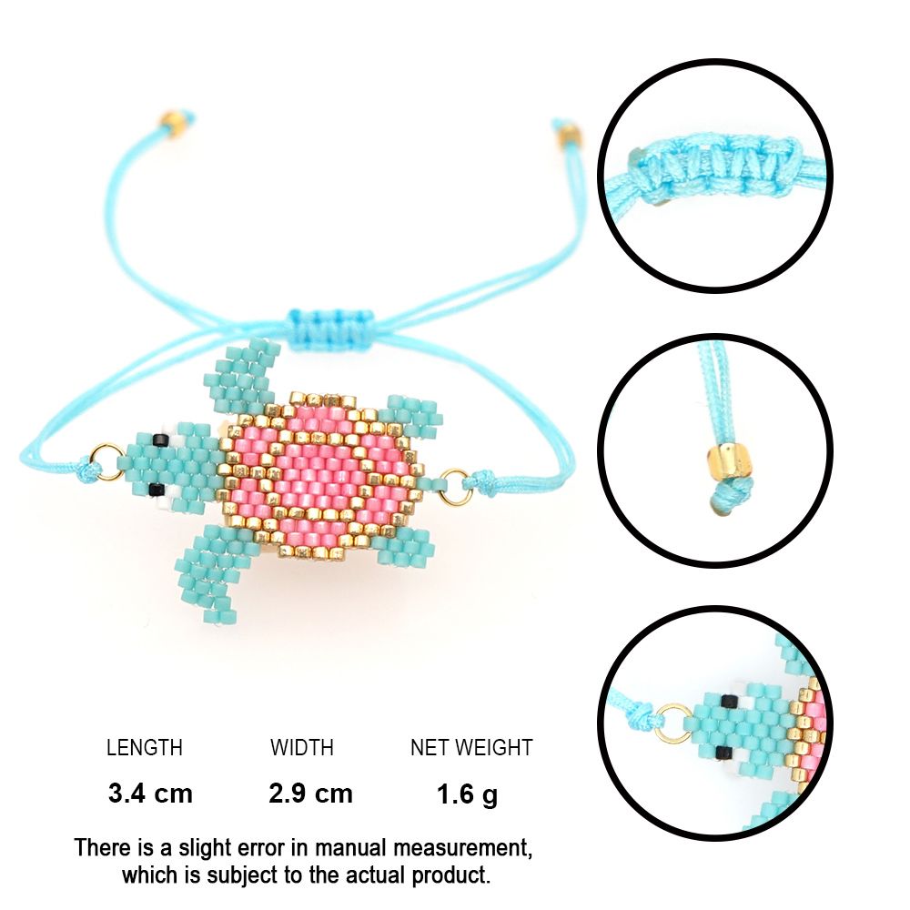 Turtle Hand Woven Animal Bracelet