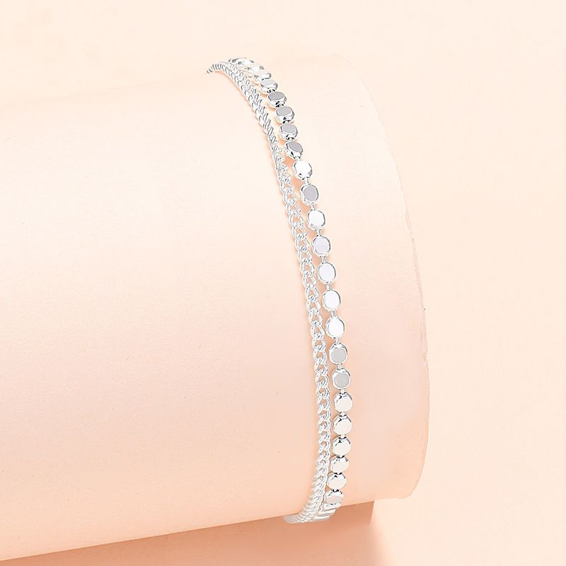 Women's Fashion Silver Plated Geometric Bracelet