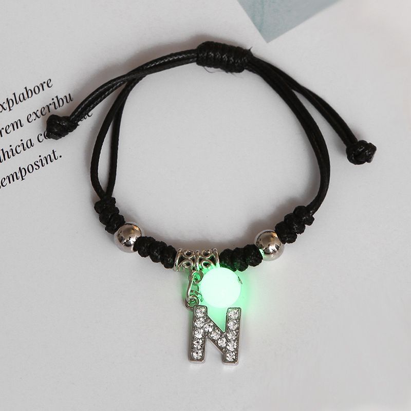 New Luminous English Alphabet Couple Bracelet
