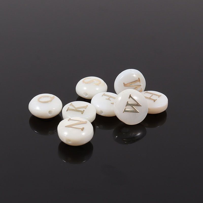 Pearl Bracelet Female English Letters