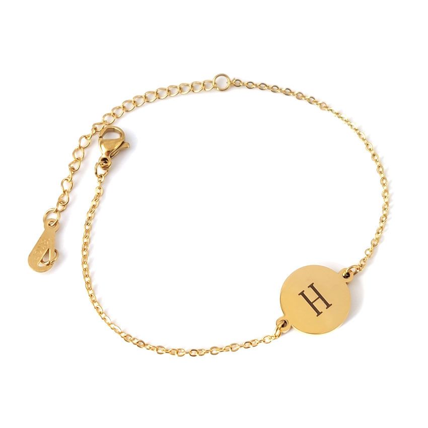 Fashion Round 26 English Letters Bracelet