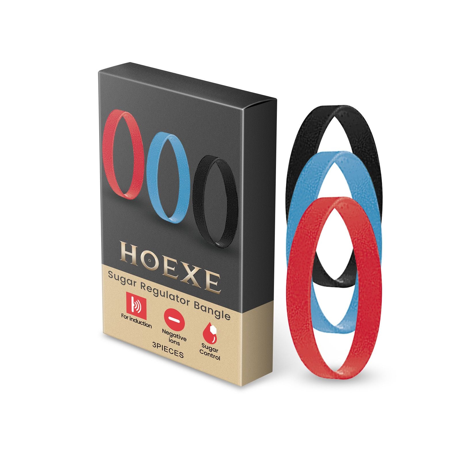 Hoexe Sugar Comfort Care Bracelet Daily Care Portable Negative Ion Soothing Skin Discomfort Body Care