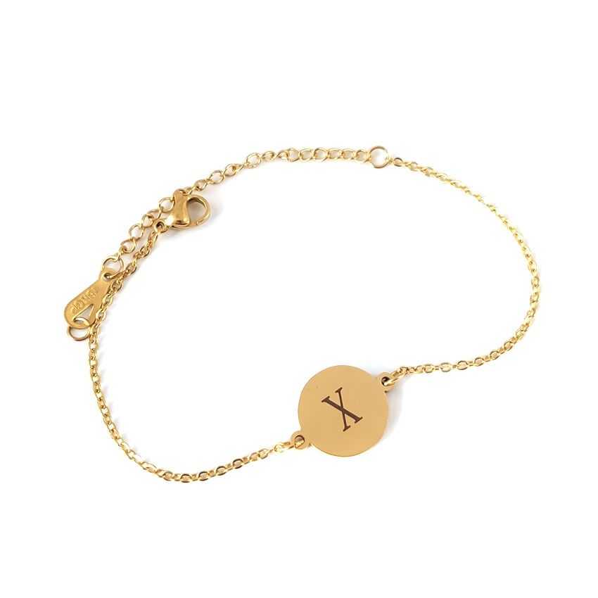 Fashion Round 26 English Letters Bracelet