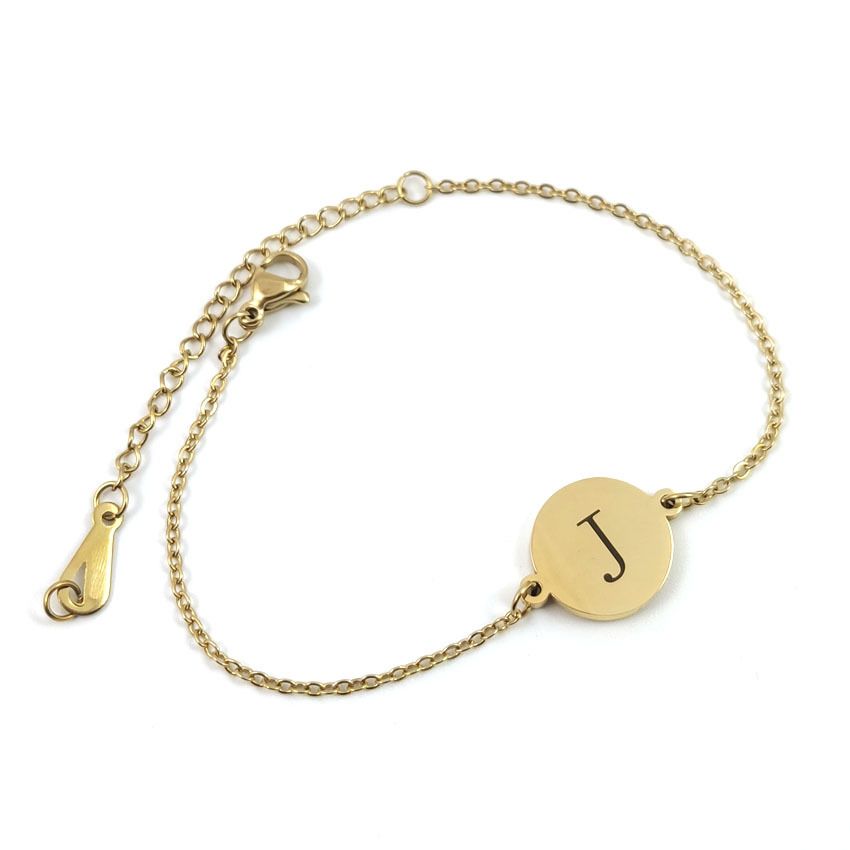 Fashion Round 26 English Letters Bracelet