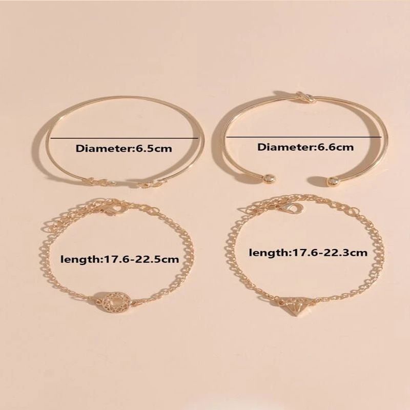 European And American Simple Leaf Knot Decoration Bracelet