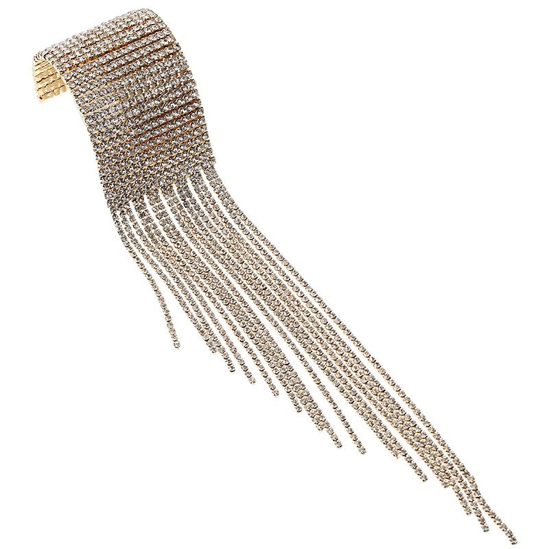 Ravishing Multi-layer Diamond Tassel Bracelet for Women - Perfect for Nightclub & Stage Performances