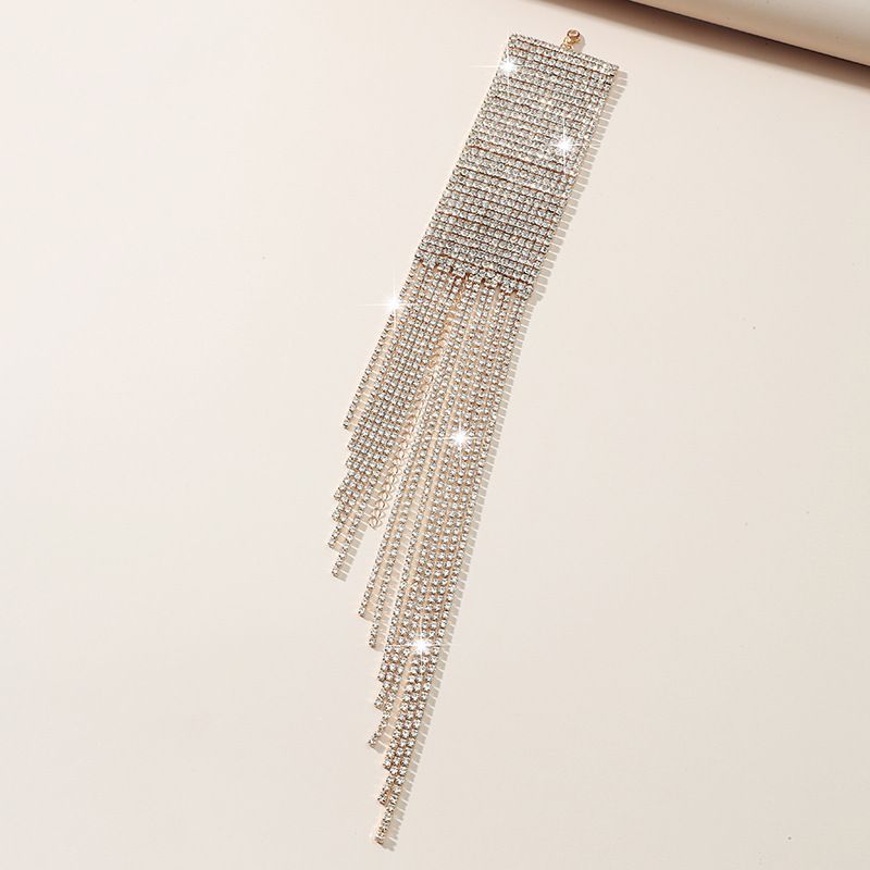 Ravishing Multi-layer Diamond Tassel Bracelet for Women - Perfect for Nightclub & Stage Performances