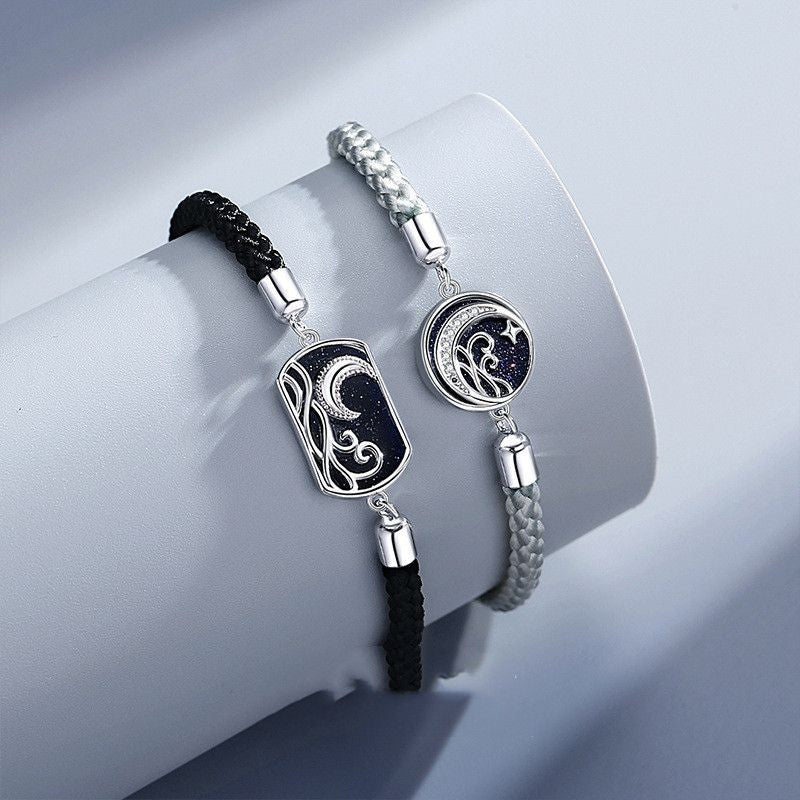 New Star Sea Couple Bracelet S925 Sterling Silver Weaving