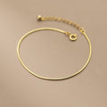 Women's Fashion Simple Snake Bone Chain Light Bead Bracelet