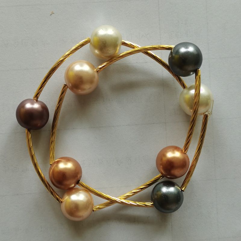 Multilayer Pearl & Cross Bracelet for Women