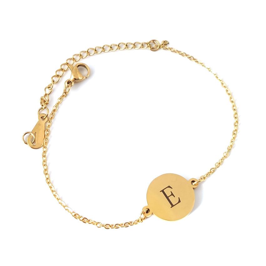 Fashion Round 26 English Letters Bracelet