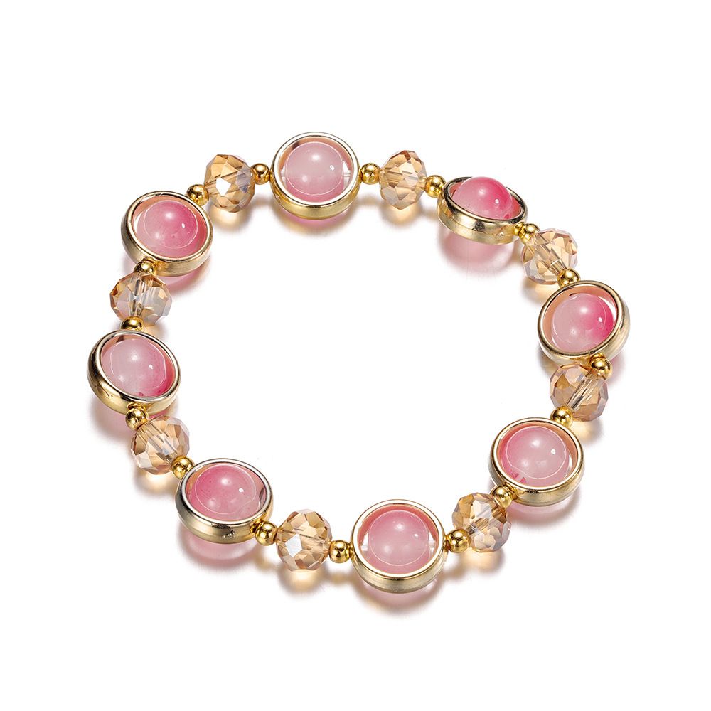 Gradient Crystal Glass Children's Bracelet