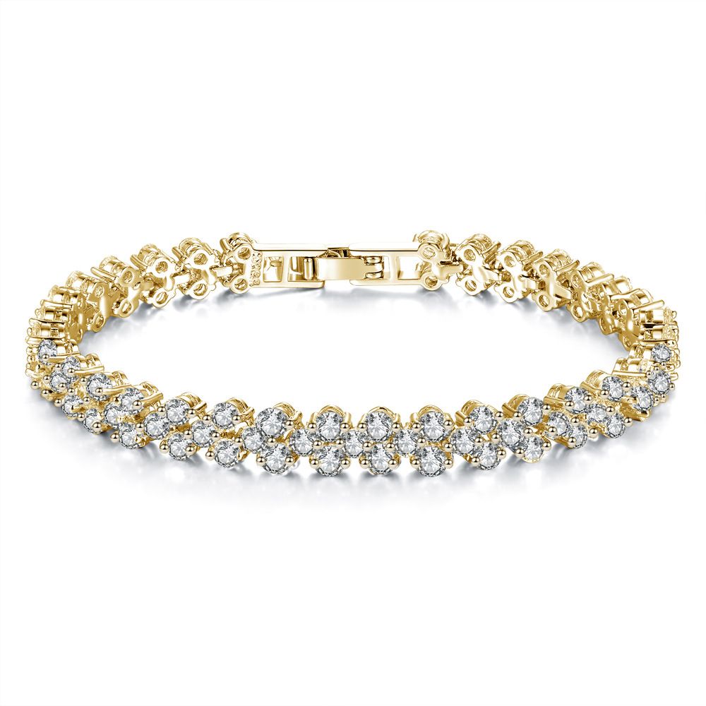 Korean-style Roman Austrian Crystal Bracelet
