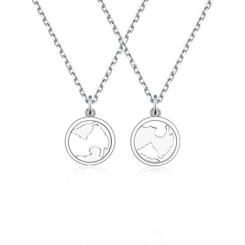 Men's And Women's Knitted Couple Bracelet Necklace