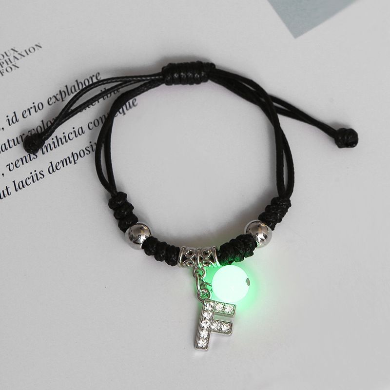 New Luminous English Alphabet Couple Bracelet