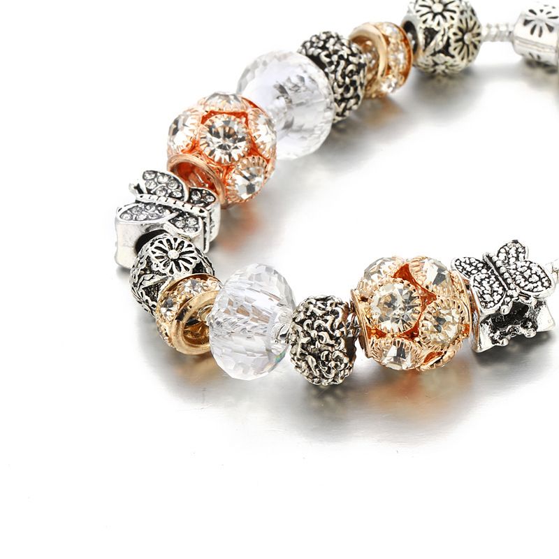 Flower Butterfly Diy Fashion Jewelry Bracelet