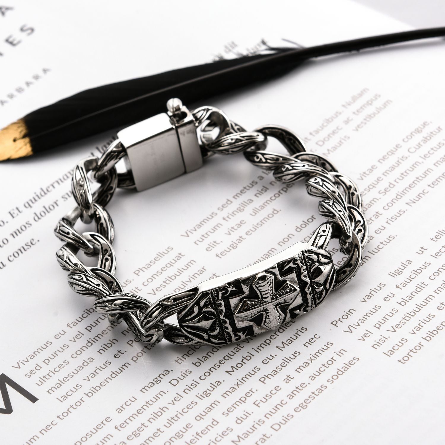 BraceletStainless Steel Bracelet Fashion Trend Cross