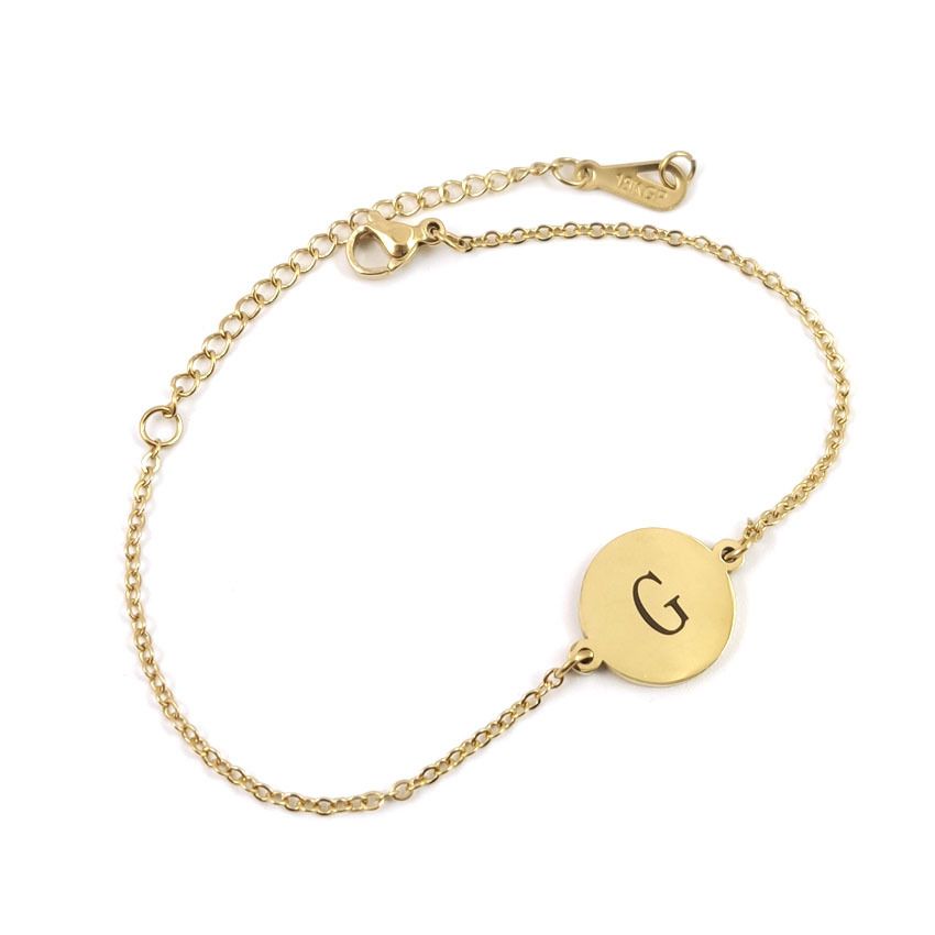 Fashion Round 26 English Letters Bracelet