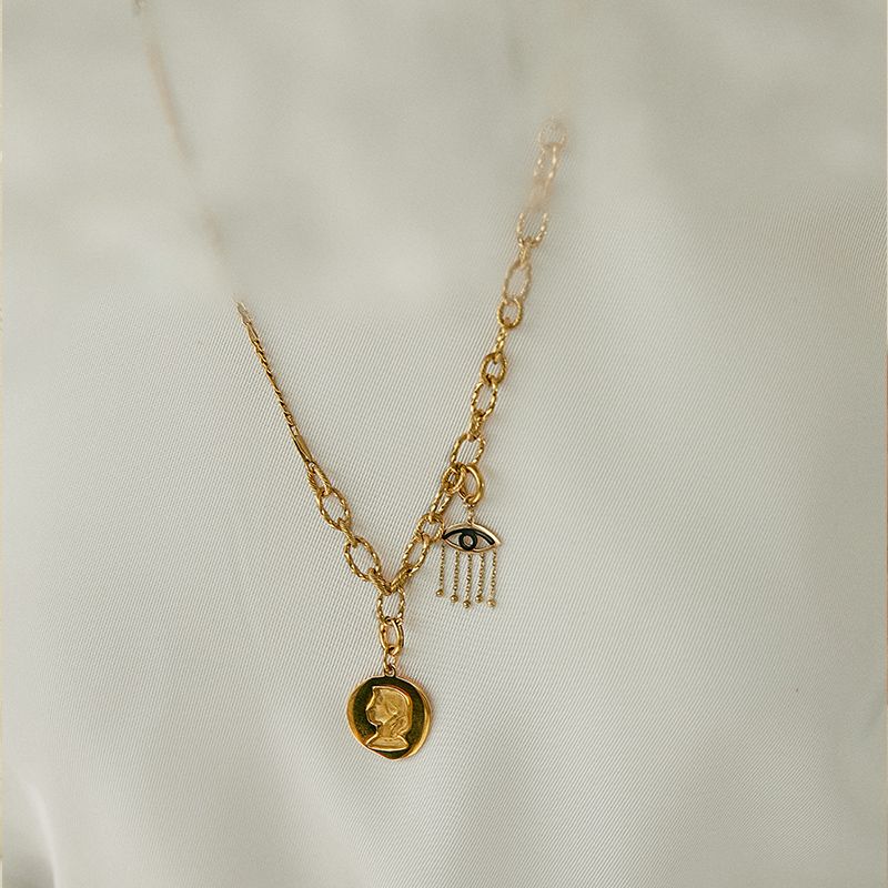 Diy Gold Coin Pendant Bracelet With Beads