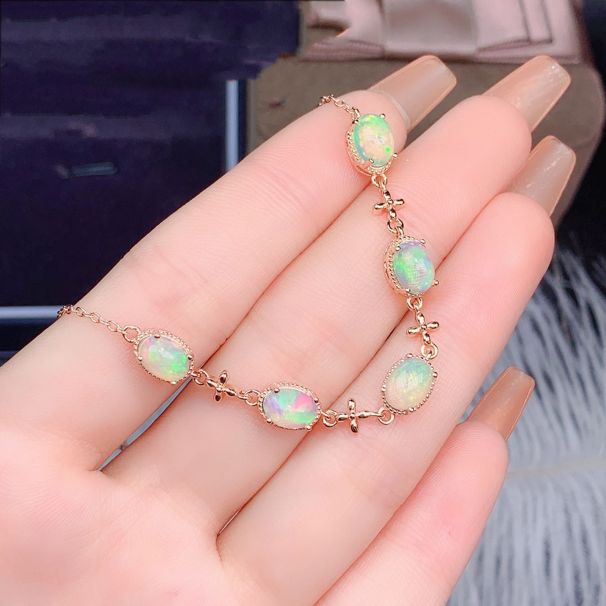 Women's Simple Personality Natural Opal Bracelet