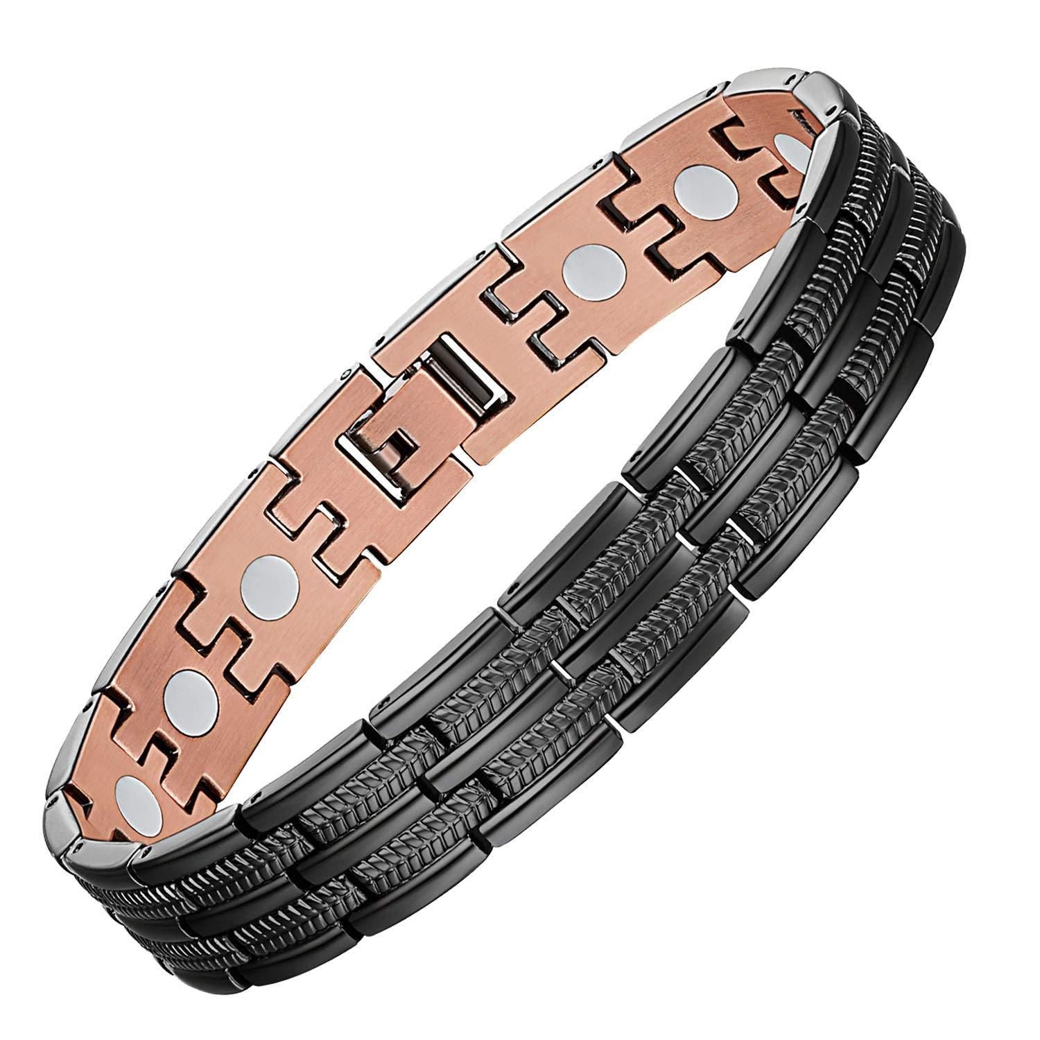 Pure Copper 3500 Gauss Double Row Strong Magnetic Bracelet