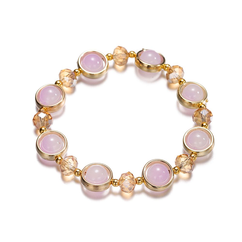 Gradient Crystal Glass Children's Bracelet