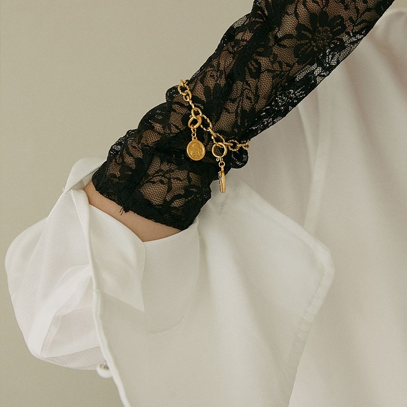 Diy Gold Coin Pendant Bracelet With Beads