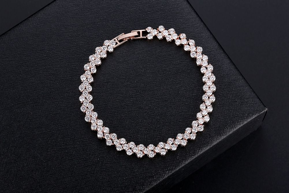 Korean-style Roman Austrian Crystal Bracelet