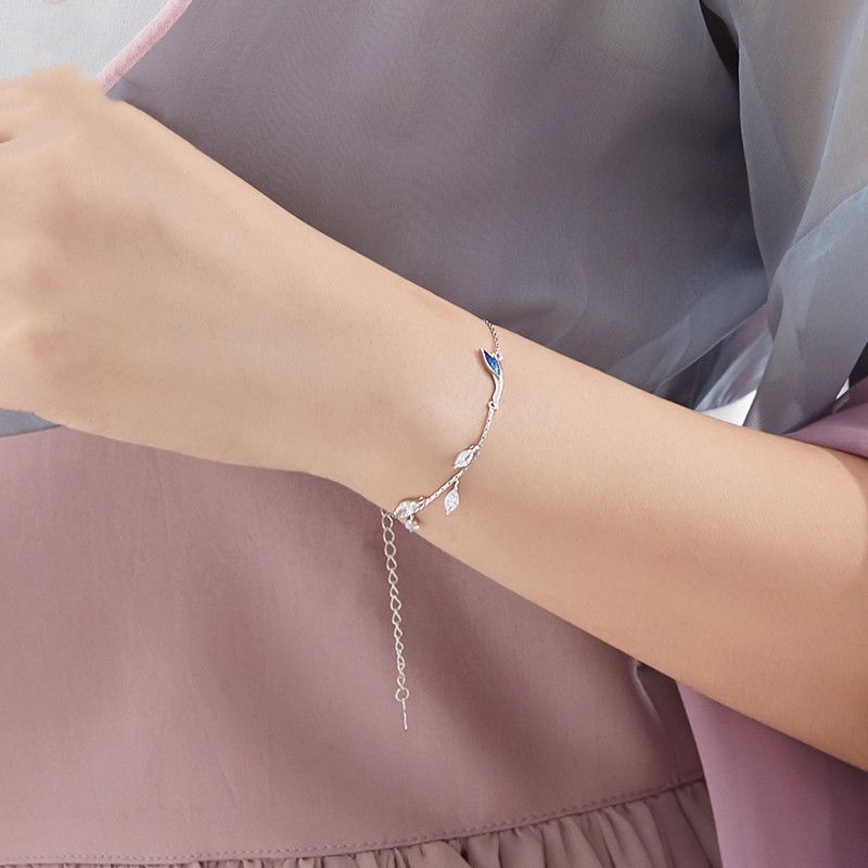 Women's Sterling Silver Bracelet With Simple Personality
