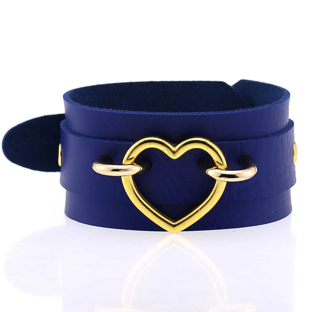 Popular Couple Peach Heart Bracelet Creative Fashion Wide Double-layer Heart-shaped Bracelet